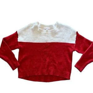 GB Girls Red White Sweater Large